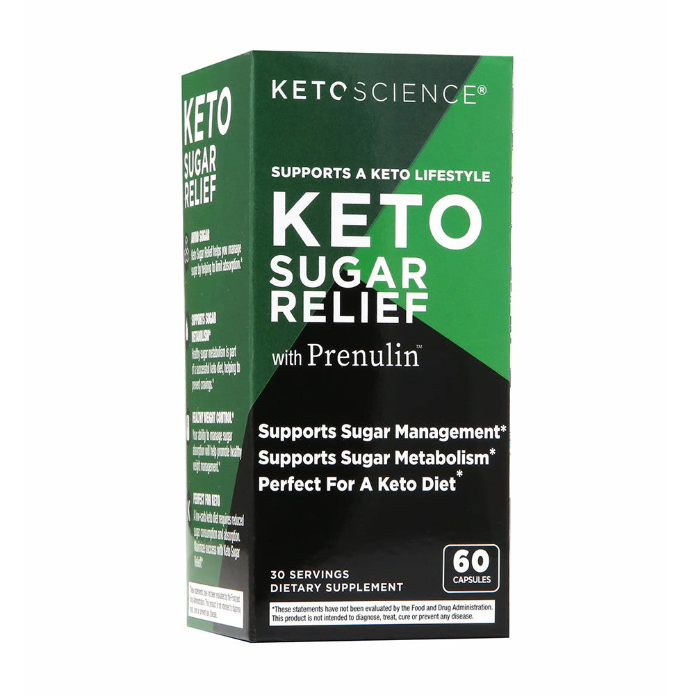 Keto Science Keto Sugar Relief with Prenulin, 30 Servings, 60 Ea
